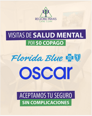 Spanish mental health visits creative promoting zero copay for qualifying Florida Blue and Oscar members